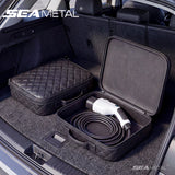 SEAMETAL Car Storage Bag Leather Organizer Case Car Rechargeable Gun Storage Box Accessories