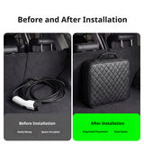 SEAMETAL Car Storage Bag Leather Organizer Case Car Rechargeable Gun Storage Box Accessories