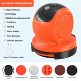SEAMETAL Wireless Buffer Polisher for Car Detailing 3 Speed Adjustable Ergonomic Car Polishing Waxing Machine with LCD Display