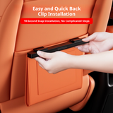 SEAMETAL Leather Car Trash Can Magnetic Seat Back Hanging Hidden Storage Bag Vehicle Interior Organizer Creative Auto Accessories