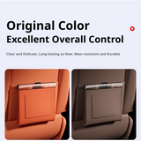 SEAMETAL Leather Car Trash Can Magnetic Seat Back Hanging Hidden Storage Bag Vehicle Interior Organizer Creative Auto Accessories