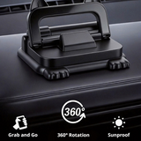 SEAMETAL Universal Dashboard Car Phone Holder 360° Rotation Stable Car Phone Mount With Parking Number Plate Smartphone Navigation Holder