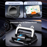 SEAMETAL Universal Dashboard Car Phone Holder 360° Rotation Stable Car Phone Mount With Parking Number Plate Smartphone Navigation Holder