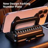 SEAMETAL Universal Dashboard Car Phone Holder 360° Rotation Stable Car Phone Mount With Parking Number Plate Smartphone Navigation Holder