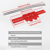 SEAMETAL Universal Motorcycle Exhaust Protection Cover Muffler Silencer Protector Guard For Motorcycle Motorbike Accessories