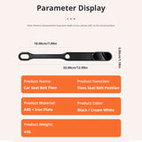 SEAMETAL Car Seat Belt Extension Fixed Auto Seat Belt Retainer Strip Car Decoration Interior Seat Belt Modification Accessory