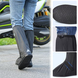 SEAMETAL Riding Rain Boots Cover Waterproof Shoes Men Women Non-slip Reflective Shoes Cover For Motorcycle Boots Rain Cover