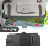 SEAMETAL Car Sun Visor Sunshade 2in1 Visor Organizer Eyeglasses Clip Card Holder Anti Glare Sun Visor Extension Plate