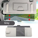 SEAMETAL Car Sun Visor Sunshade 2in1 Visor Organizer Eyeglasses Clip Card Holder Anti Glare Sun Visor Extension Plate