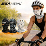 SEAMETAL Breathable Ice Silk Balaclava UV Protection Face Cover Moisture Wicking Outdoor Sports Motorcycle Biking