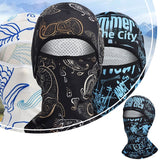 SEAMETAL Breathable Ice Silk Balaclava UV Protection Face Cover Moisture Wicking Outdoor Sports Motorcycle Biking