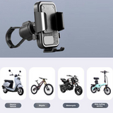 SEAMETAL Universal Motorcycle Phone Holder 360° Adjustable Shockproof Electric Bike Riding Cellphone Mount Navigation Bracket