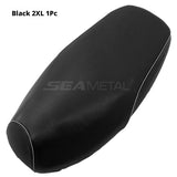 SEAMETAL Leather Motorcycle Seat Cushion Cover Universal Anti-slip Seat Protector Mat Rainproof Sun-proof Wear-resistant
