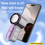 SEAMETAL Mini Portable Fan Air Turbo Tech 5 Gear Wind Adjustable Handheld Fan LED Display Ultra-quiet USB Rechargeable Pocket Fan