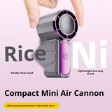 SEAMETAL Mini Portable Fan Air Turbo Tech 5 Gear Wind Adjustable Handheld Fan LED Display Ultra-quiet USB Rechargeable Pocket Fan