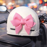 SEAMETAL Motorcycle Helmet Bow Fabric Ribbon Layered Loops Adhesive Attachment Personalized Styling Helmet Decoration