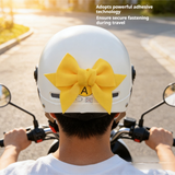SEAMETAL Motorcycle Helmet Bow Fabric Ribbon Layered Loops Adhesive Attachment Personalized Styling Helmet Decoration