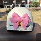 SEAMETAL Motorcycle Helmet Bow Fabric Ribbon Layered Loops Adhesive Attachment Personalized Styling Helmet Decoration