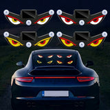 SEAMETAL Car Solar Window Light Demon Eye Graphic Suction Mount Rechargeable ABS Acrylic Body Vehicle Styling Decor
