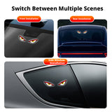 SEAMETAL Car Solar Window Light Demon Eye Graphic Suction Mount Rechargeable ABS Acrylic Body Vehicle Styling Decor