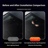 SEAMETAL Car Solar Window Light Demon Eye Graphic Suction Mount Rechargeable ABS Acrylic Body Vehicle Styling Decor