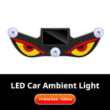 SEAMETAL Car Solar Window Light Demon Eye Graphic Suction Mount Rechargeable ABS Acrylic Body Vehicle Styling Decor