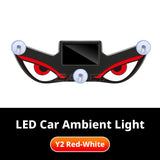 SEAMETAL Car Solar Window Light Demon Eye Graphic Suction Mount Rechargeable ABS Acrylic Body Vehicle Styling Decor