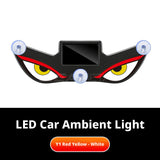 SEAMETAL Car Solar Window Light Demon Eye Graphic Suction Mount Rechargeable ABS Acrylic Body Vehicle Styling Decor