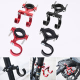 SEAMETAL Motorcycle Handlebar Hook Rotating Metal Clamp Padded Screw Mount Bag Hanging Daily Storage Scooter Accessories