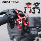SEAMETAL Motorcycle Handlebar Hook Rotating Metal Clamp Padded Screw Mount Bag Hanging Daily Storage Scooter Accessories
