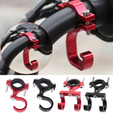 SEAMETAL Motorcycle Handlebar Hook Rotating Metal Clamp Padded Screw Mount Bag Hanging Daily Storage Scooter Accessories