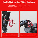SEAMETAL Motorcycle Handlebar Hook Rotating Metal Clamp Padded Screw Mount Bag Hanging Daily Storage Scooter Accessories