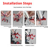 SEAMETAL Motorcycle Handlebar Hook Rotating Metal Clamp Padded Screw Mount Bag Hanging Daily Storage Scooter Accessories
