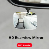 SEAMETAL Car Auxiliary Mirrors Adjustable View Angle Adhesive Base Parking Observation Swivel Support Mirror Accessories