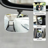 SEAMETAL Car Auxiliary Mirrors Adjustable View Angle Adhesive Base Parking Observation Swivel Support Mirror Accessories