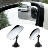 SEAMETAL Car Auxiliary Mirrors Adjustable View Angle Adhesive Base Parking Observation Swivel Support Mirror Accessories