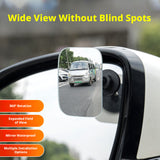 SEAMETAL Car Auxiliary Mirrors Adjustable View Angle Adhesive Base Parking Observation Swivel Support Mirror Accessories