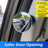 SEAMETAL Car Auxiliary Mirrors Adjustable View Angle Adhesive Base Parking Observation Swivel Support Mirror Accessories