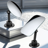 SEAMETAL Car Auxiliary Mirrors Adjustable View Angle Adhesive Base Parking Observation Swivel Support Mirror Accessories