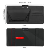 SEAMETAL Car Sun Visor Extender Tinted Hinged Shield Card Slots Storage Pocket Strap Mount Cabin Organizer Accessories