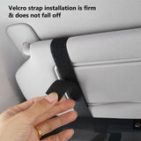 SEAMETAL Car Sun Visor Extender Tinted Hinged Shield Card Slots Storage Pocket Strap Mount Cabin Organizer Accessories