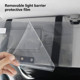 SEAMETAL Car Sun Visor Extender Tinted Hinged Shield Card Slots Storage Pocket Strap Mount Cabin Organizer Accessories