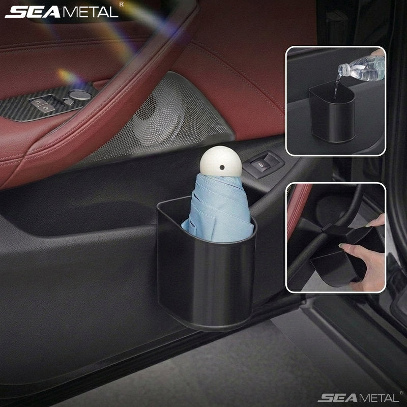 SEAMETAL Car Hanging Cup Holder Clip Mount Open Top Washable Container Umbrella Storage Cabin Organizer Auto Accessories
