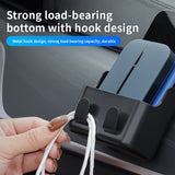 SEAMETAL Car Storage Pocket Adhesive Mount Phone Storage Metal Key Hooks Open Compartment Cabin Organizer Accessories