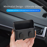 SEAMETAL Car Storage Pocket Adhesive Mount Phone Storage Metal Key Hooks Open Compartment Cabin Organizer Accessories