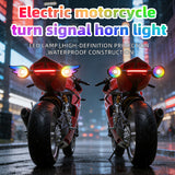 SEAMETAL Motorcycle RGB Lights Wired Threaded Mount Magnetic Effect Selection Horn Flash Decor Styling Lamp Accessories