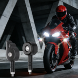 SEAMETAL Motorcycle RGB Lights Wired Threaded Mount Magnetic Effect Selection Horn Flash Decor Styling Lamp Accessories