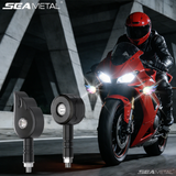 SEAMETAL Motorcycle RGB Lights Wired Threaded Mount Magnetic Effect Selection Horn Flash Decor Styling Lamp Accessories