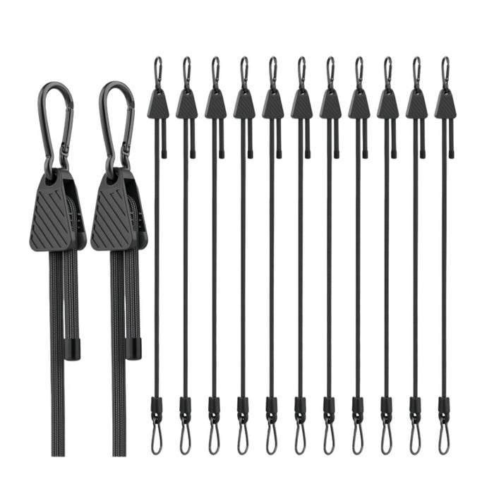 SEAMETAL Motorcycle Bungee Straps Flat Elastic Cargo Support Adjustable Connector Gated Hooks Touring Luggage Tie Downs