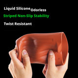 SEAMETAL Car Trash Container Soft Silicone Cup Shape Open Access Ribbed Exterior Washable Body Cabin Storage Litter Bin